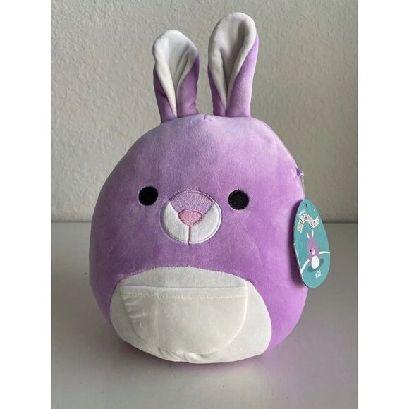 Squishmallow 10” Kiki Kangaroo Soft Purple Pocket Pouch Marsupial Plush NEW - Picture 1 of 8